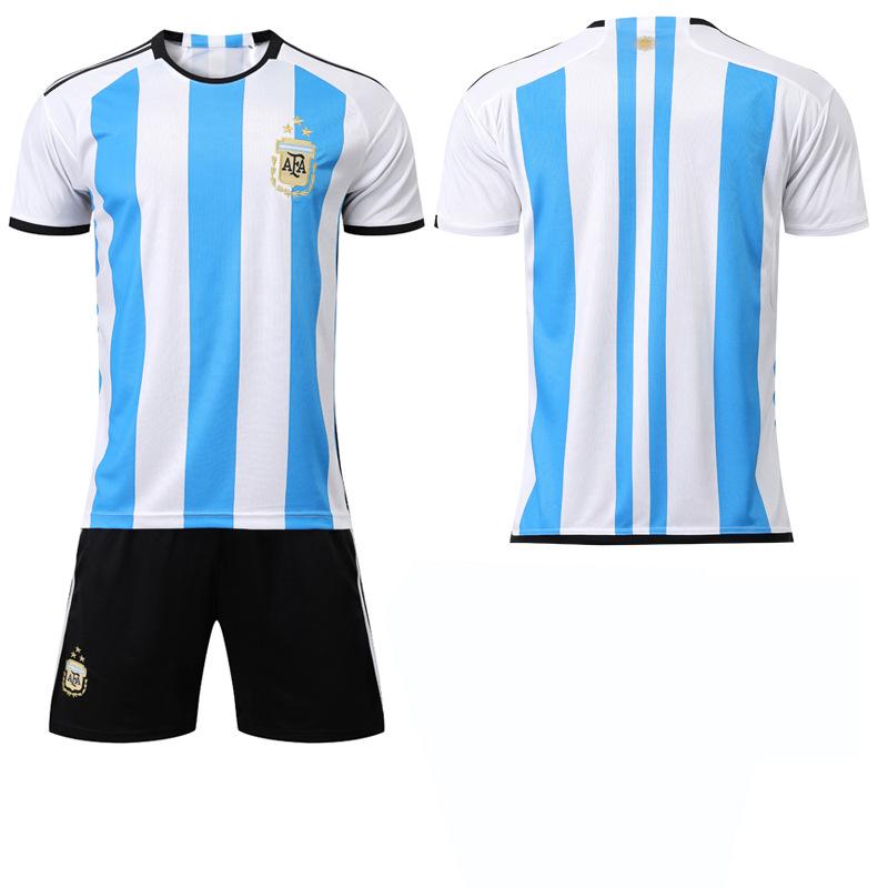 

2223 Argentina home court No. 10 Messi World Cup champion jersey set with socks foreign trade factory national team 16