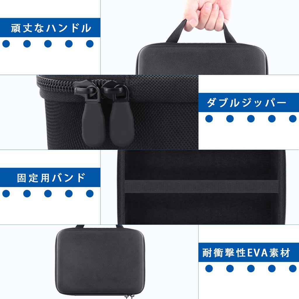 Compatible Product Panasonic Steam Iron Clothing Steamer Storage Case for Black Aenllosi (Case Only) NI-FS70A/NI-FS60A/NI-FS40A, -