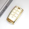 4 Buttons Tpu Auto Keychain Shell Fob Holder Protector Accessories For Hyundai - Genesis G70 G80 G90 Car Key Case Cover