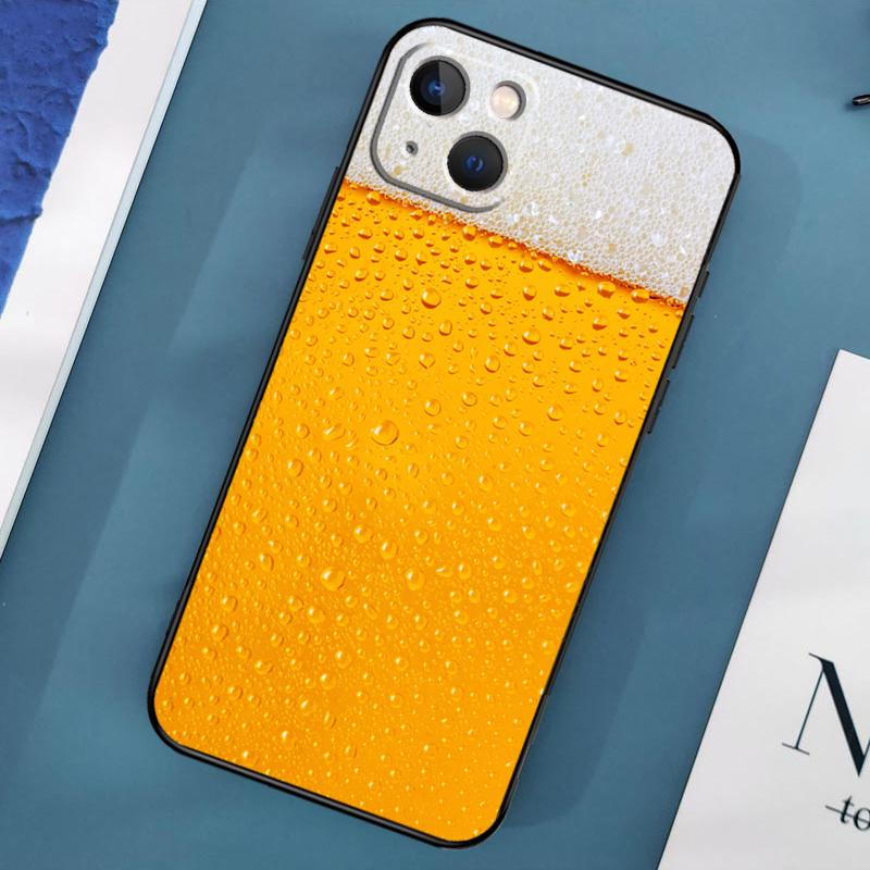 

A Glass of Beer Alcohol Phone Case For iPhone 17 Pro Max 11 14 15 16 Pro Max 13 12 Mini 16 15 Plus 16e 17 Air Cover iPhone 16e