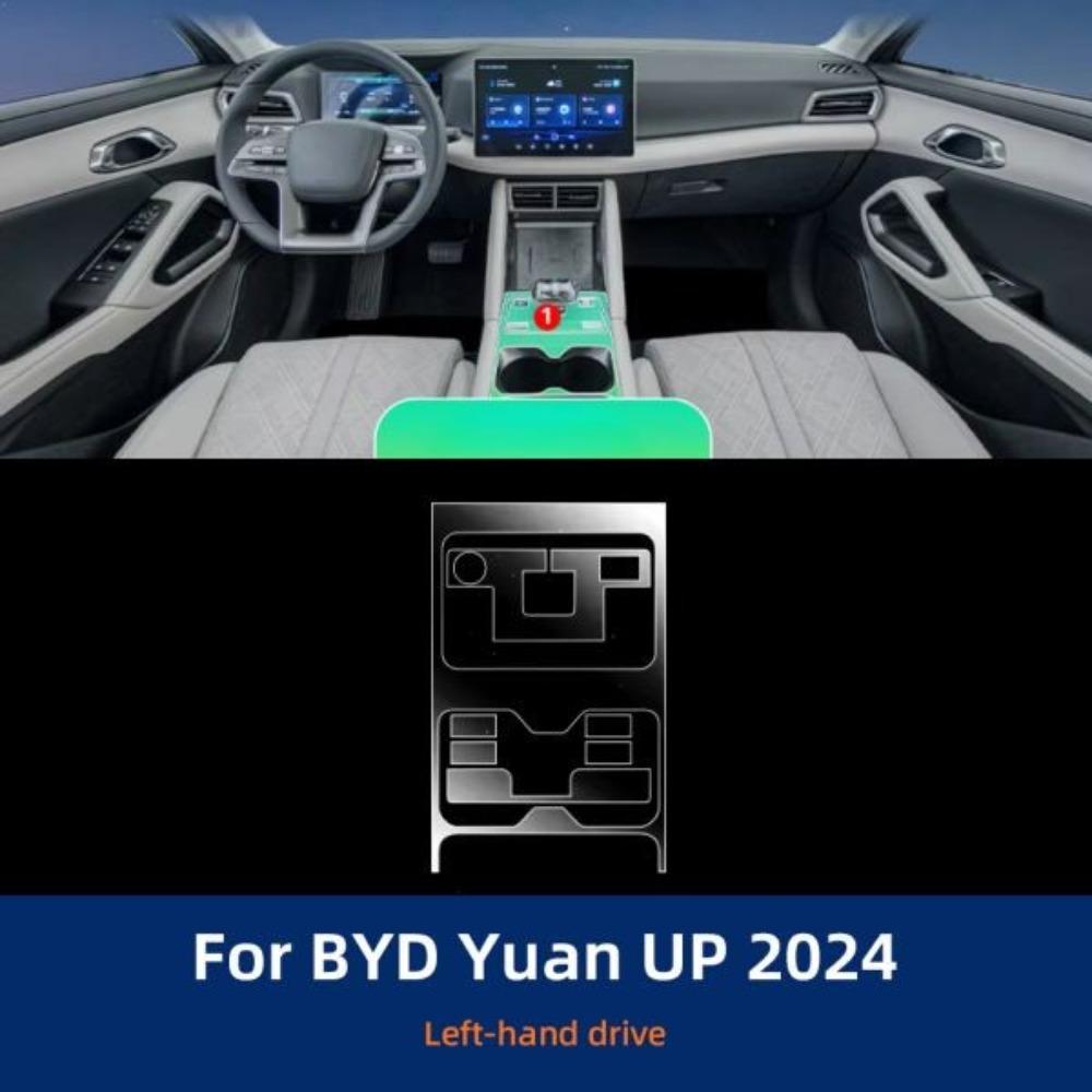 TPU Protective Film for BYD Atto 2 2024-2026 Interior Anti-Scratch Transparent Sticker