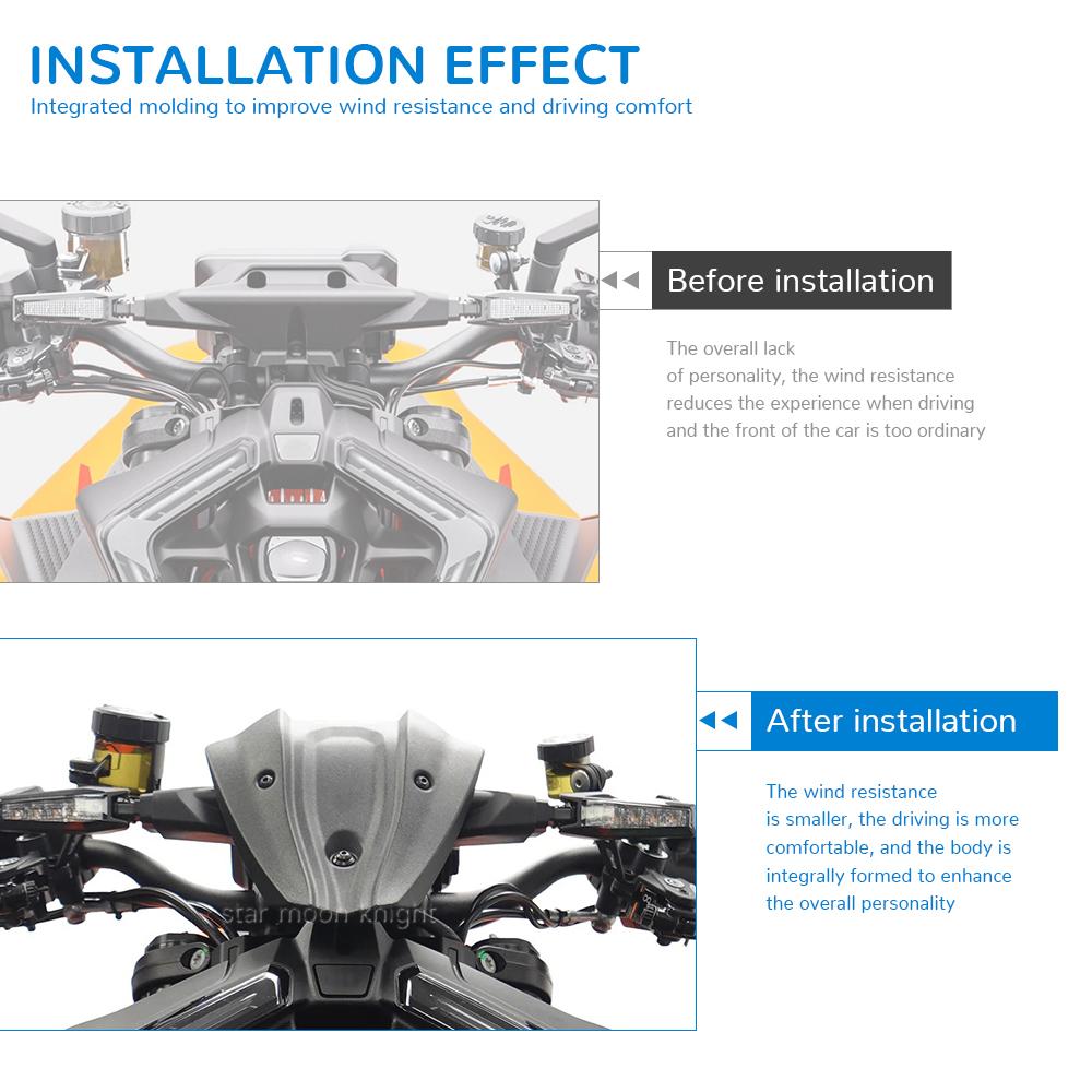 Motorcycle Accessories For 1390 Super Duke R 1390 SuperDuke R EVO 2024- Fly Screen Front Small Windshield Fairing