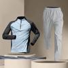 Semi-zipper Training Clothes, Long-sleeved Quick-drying Clothes, Cycling Sports, Track and Field Sports, Couple Suits, Running Fitness Clothes.