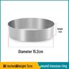 MDNG Stainless Steel Round Mousse Ring Cake Mold