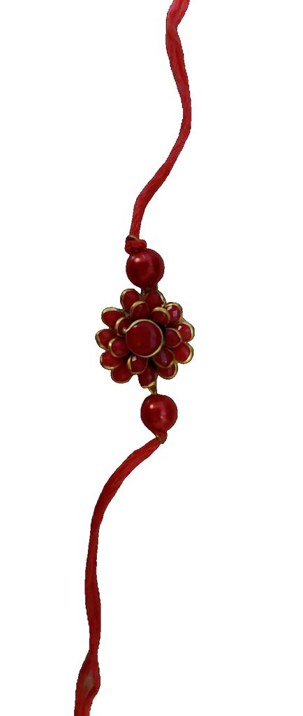 @ Indian Traditional Kundan Stone Flower Rakhi For Brother SM97-60% OFF