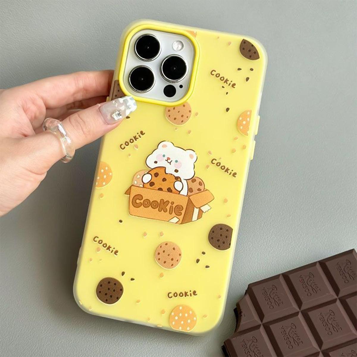 

Macaron Jelly 2-in-1 Cartoon Phone Case Magnetic Phone Case Wholesale Solid Color Transparent Anti-Fall Heat Dissipation For iPhone 16PROMAX