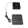 Solar Panel Fan Kit Monocrystalline Silicon 2200RPM Solar Exhaust Fan with Protective Cover for