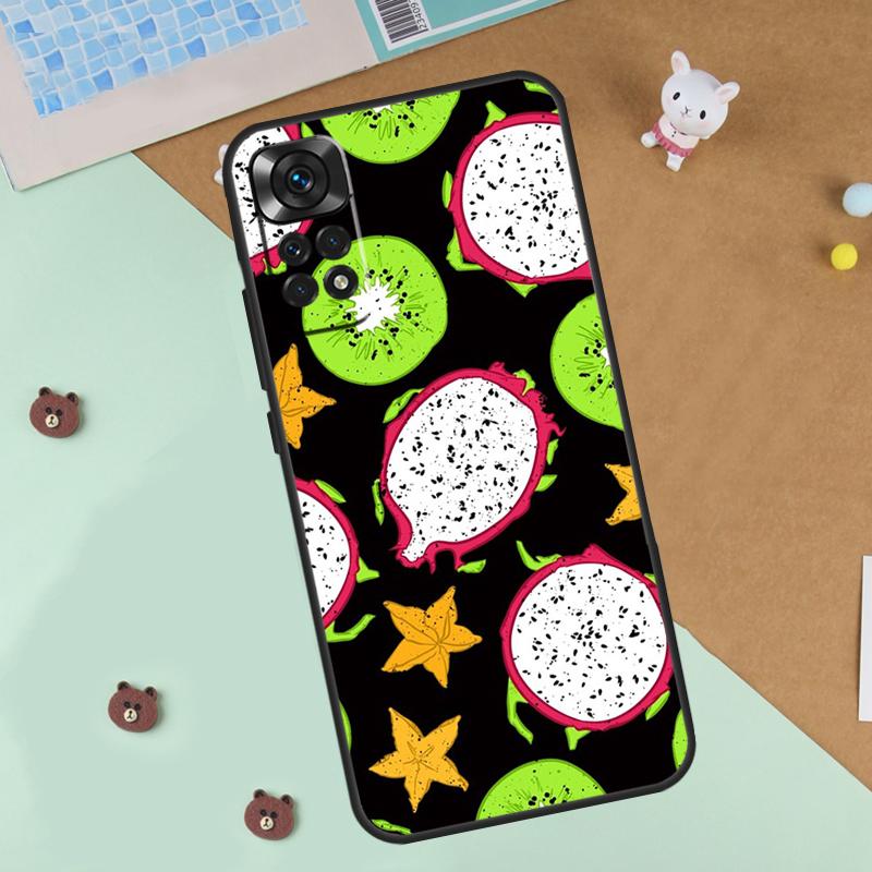 Tropical Summer Fruit Lemon Case For Xiaomi Redmi Note 14 13 12 9 10 11 Pro 10S 11S 12S Cover For Redmi 13C 10C 12C 14C