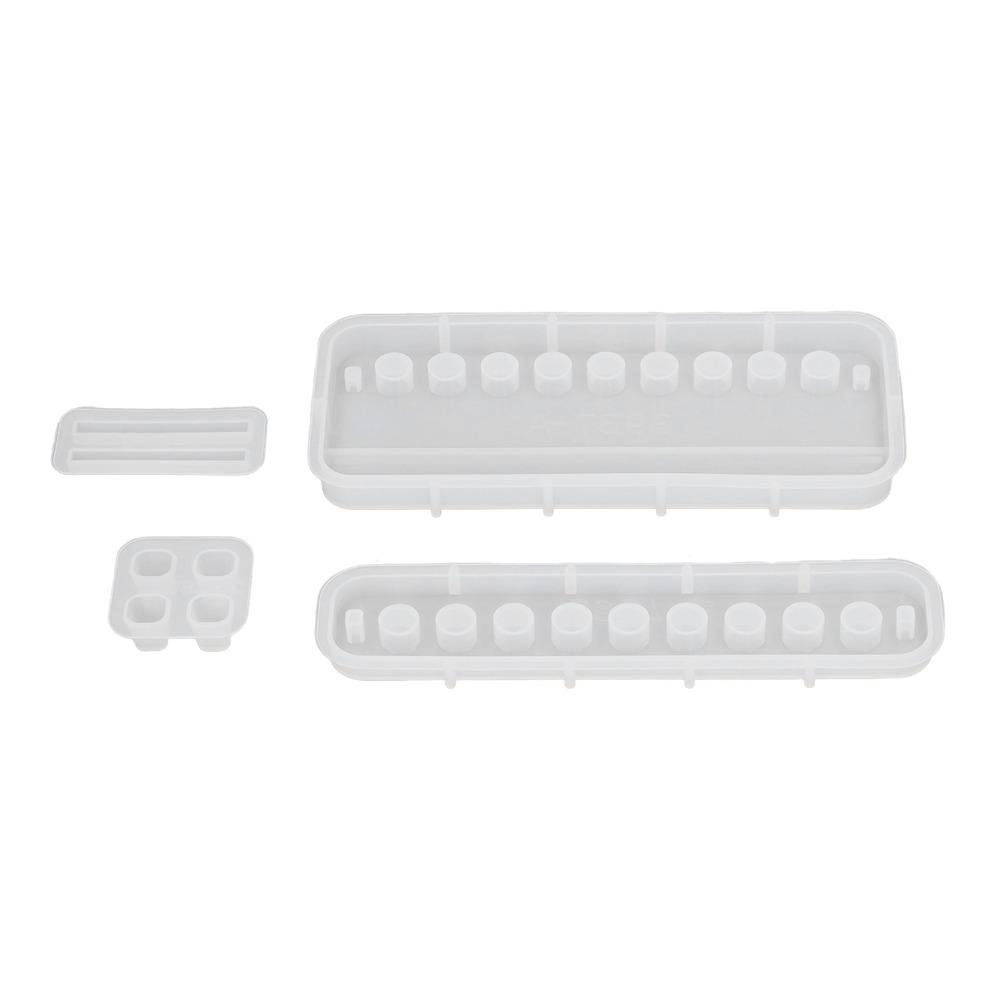 4pcs Silicone Material Pencil Storage Rack Mold Desktop Organizer Mold For DIY Crafts