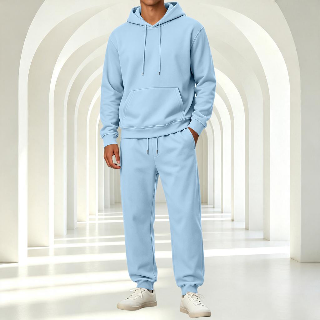 Herren Pullover Hoodie Sweatshirt Sportliches Set für Training und Freizeit