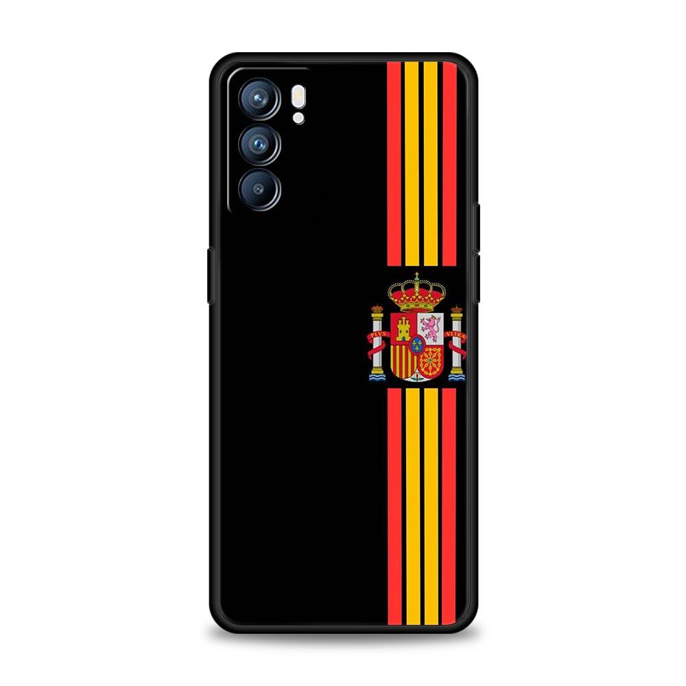 Phone Case For Oppo Reno13 Reno12 Reno11 F Reno10 Pro A54 A53 A95 A76 A74 A57 A98 A80 A79 5G A78 4G Cover Spain Bull Flag