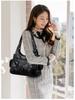 2023 Patchwork PU Crossbody Shoulder Bag for Women - European and American Style, Large Capacity Handbag