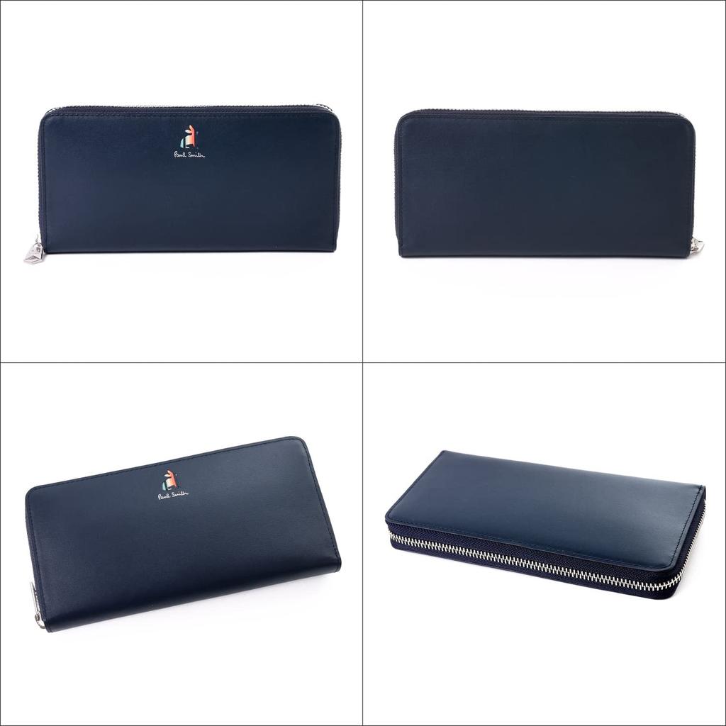 Paul Smith Round Marquetry Stripe Rabbit Leather Wallet with Coin Genuine Stylish Perfect for New Beginnings or Employment Purse, Leather, Women's,