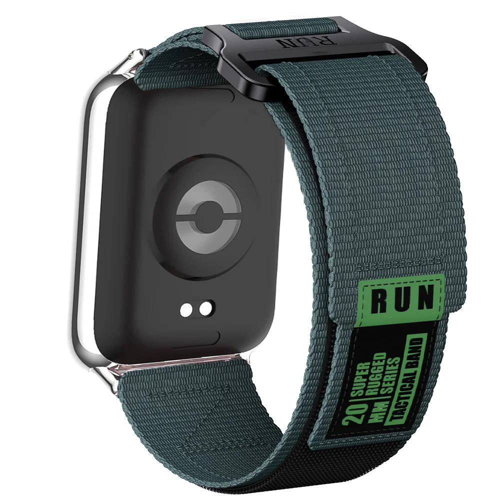 Prodyšný pásek pro Xiaomi Redmi Watch 4/5 Nylonová smyčka Vyměnitelný náramek Pásek pro chytré hodinky Mi Band 9/8 Pro Sportovní pásek
