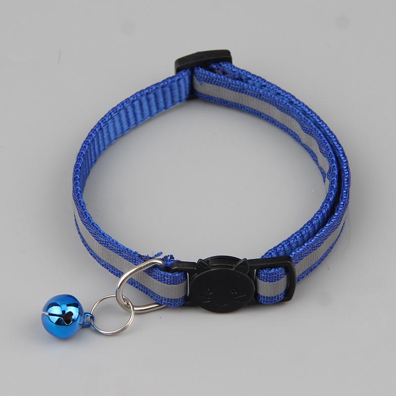 9 Colors Reflective Cats Bells Collars Adjustable Dog Leash Pet Collar for Cats and Small Dogs Pet Supplies