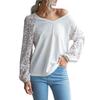 Woman Clothing Fashion Casual Tops Shirts Fashionable and Casual Temperament Early Fall Women's Long-sleeved Leopard V-neck Knit Sweater Women's Fall