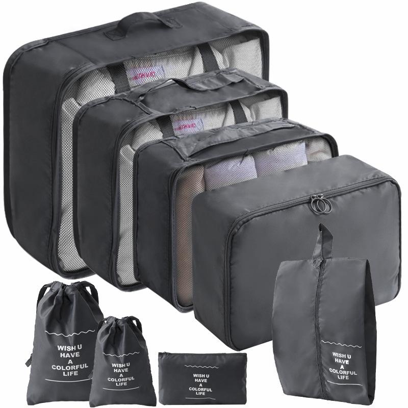 Cross-Border Travel Storage Bag Set: 8-Piece and 9-Piece Clothing Organizer