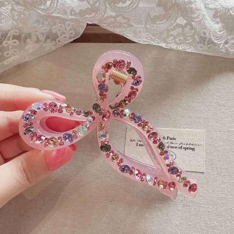 

Корейская роскошная заколка для волос с прозрачным желеобразным бантом в виде акулы