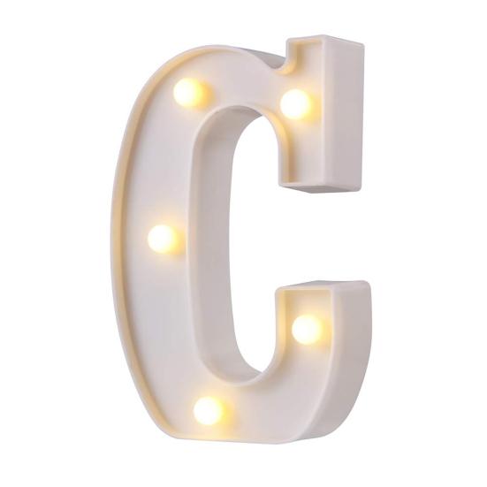 LED Letter Light Switch Design Waterproof Plastic Alphabet Letter Night Light Lamp for Party Club Bar