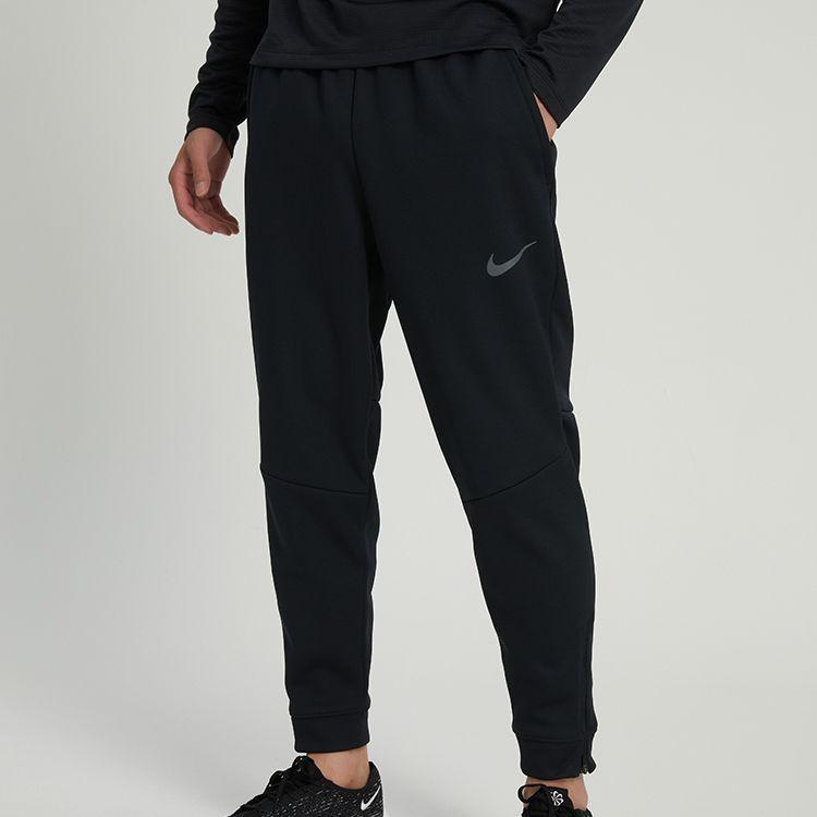 Nike NP TF Thermal Sphere Fleece Lined Thermal Elastic Cuff Long Socks Knitted Sweatpants Men's Black DD2123-010