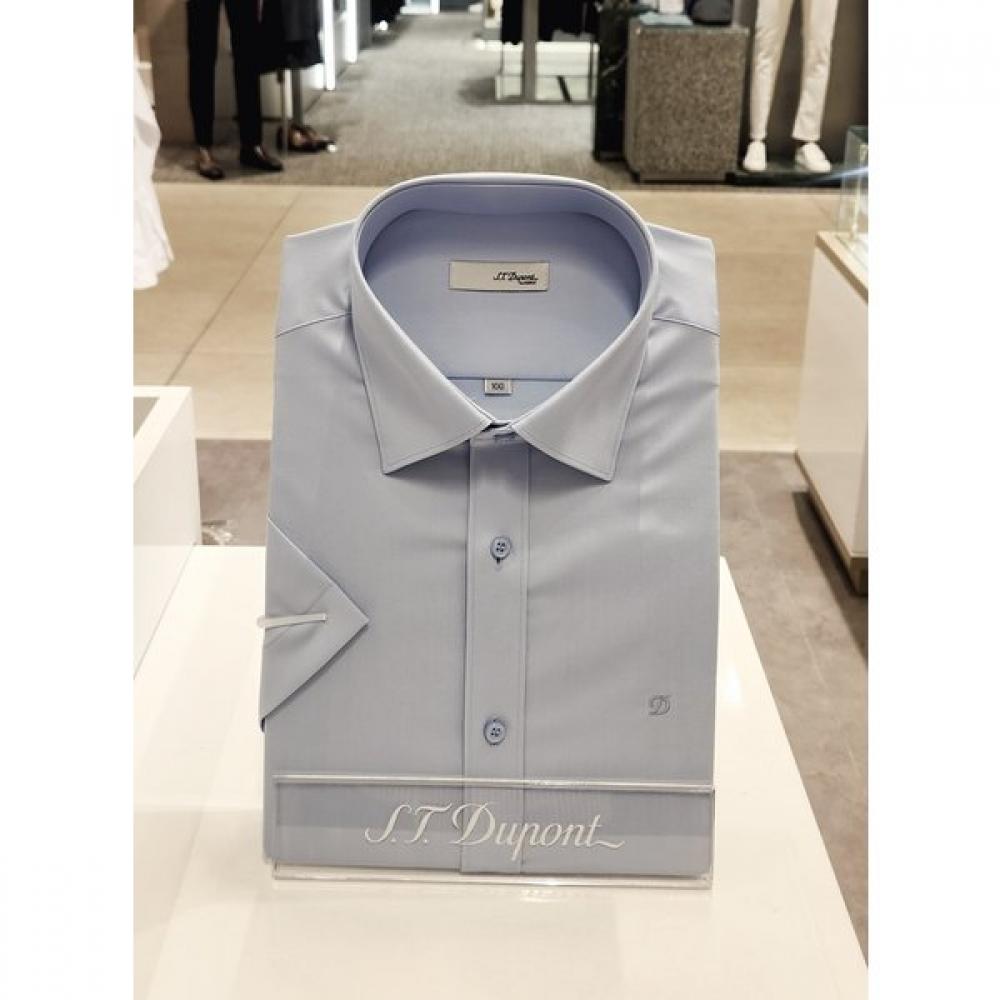 S.t. Dupont Spandex Slim Fit Short Sleeve Shirt Se5mm21hs361sbu 095