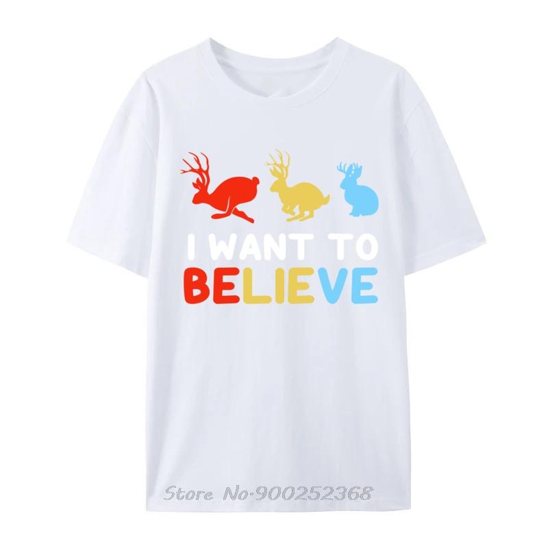

Colorful Jackalope I Want To Believe Summer Print Male Men Tshirt Designer Graphic T Shirt Summer Oversized Tshirt Streetwear S
