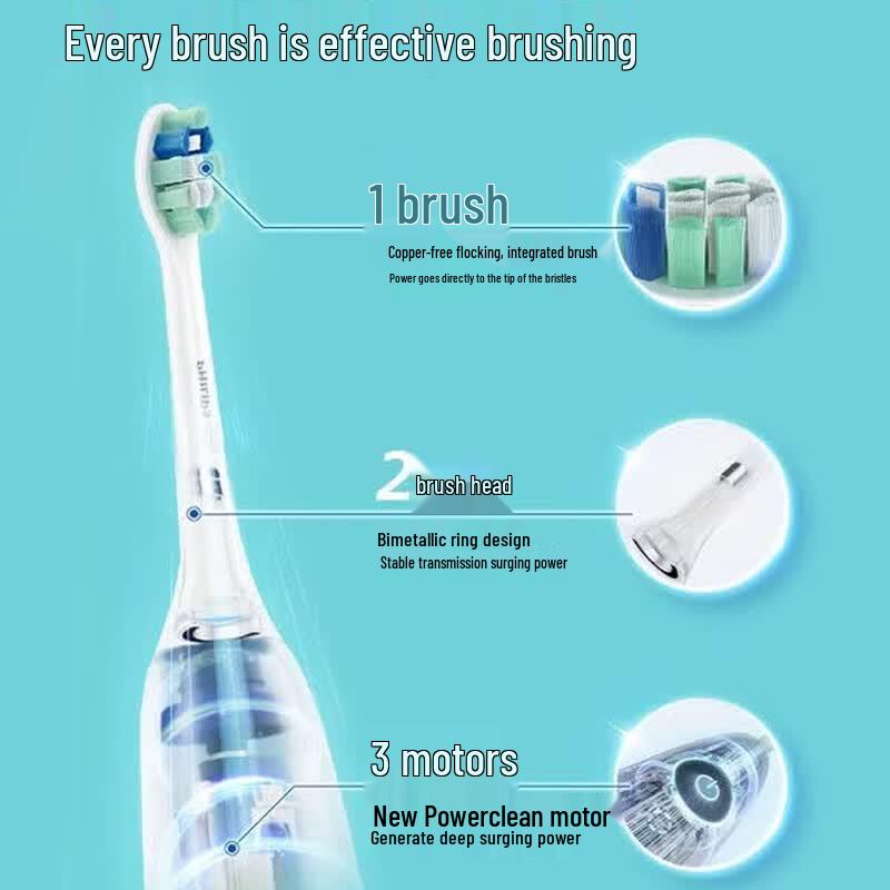 Philips DiamondClean 3 Series Sonic Electric Toothbrush, Lily Limited Edition CN plug (adapter included)