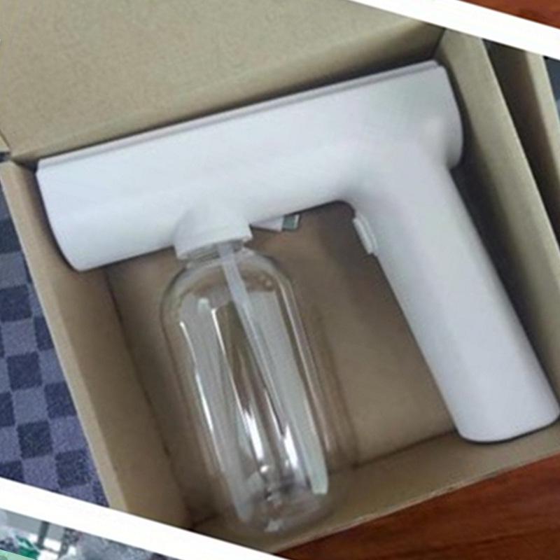 

Portable Rechargeable Nano Atomizing Disinfection Gun with Blue Light белый