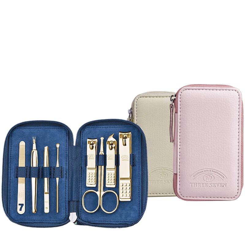 THREE SEVEN Carbon Steel 8-Piece Nail Clipper Set