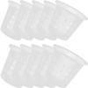 10 Pcs Orchid Pot Plastic Pots Indoor Plant Flower Planter for Orchids Plants Outdoor Transparent Flowerpot