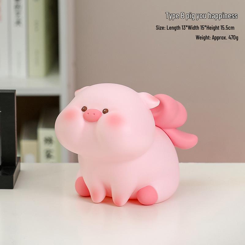 Cute Cartoon Piggy Bank - Drop-Resistant Vinyl, Ideal for Kids' Gifts: Children's Day, Valentine's, Birthdays