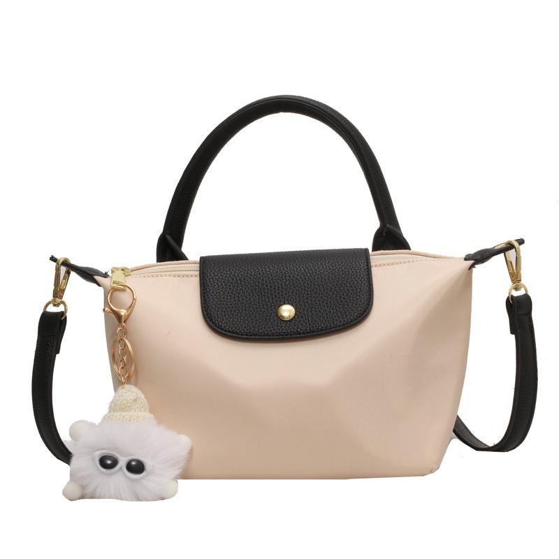 

Сегодняшняя популярная сумка-мессенджер женская новая модная нейлоновая сумка через плечо высококлассная повседневная портативная сумка-тоут бежевый