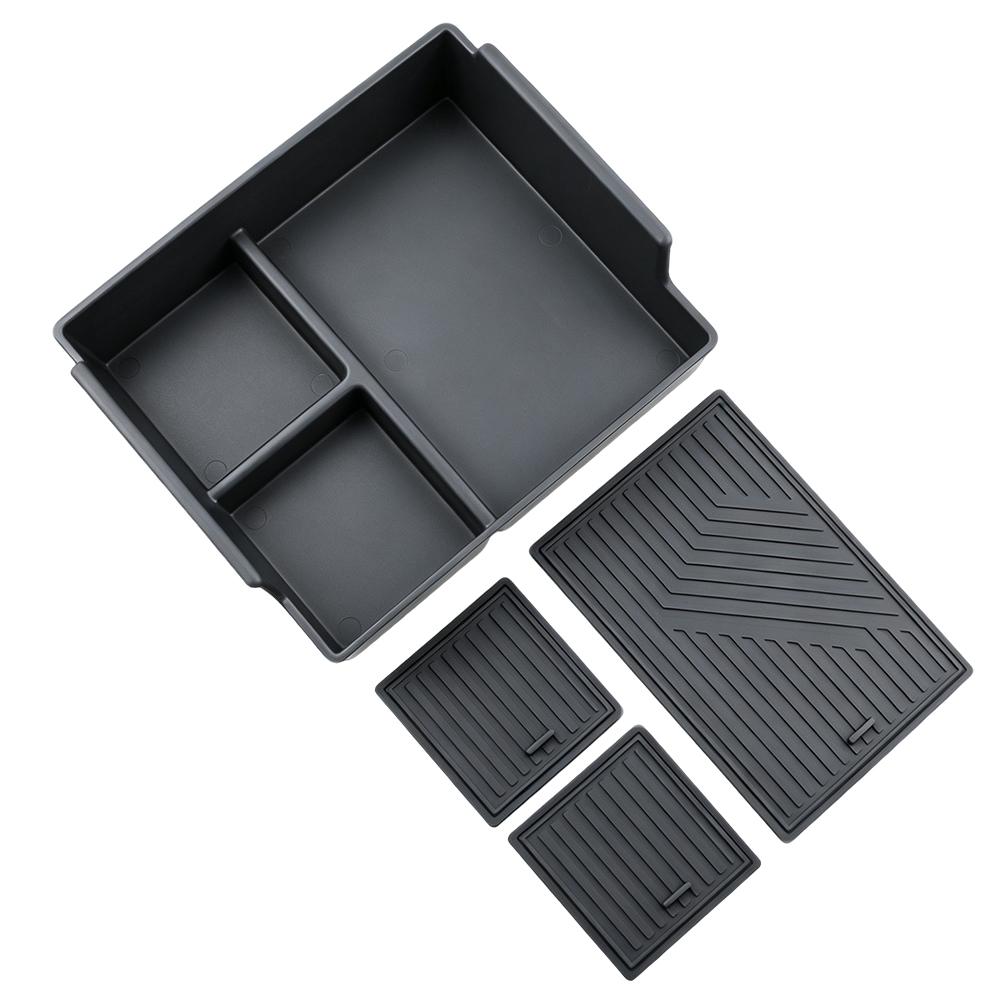 Car Armrest Storage Box for Mitsubishi Triton 2025 2026 Center Console Organizer Tray Plate Interior Auto Interior Accessories