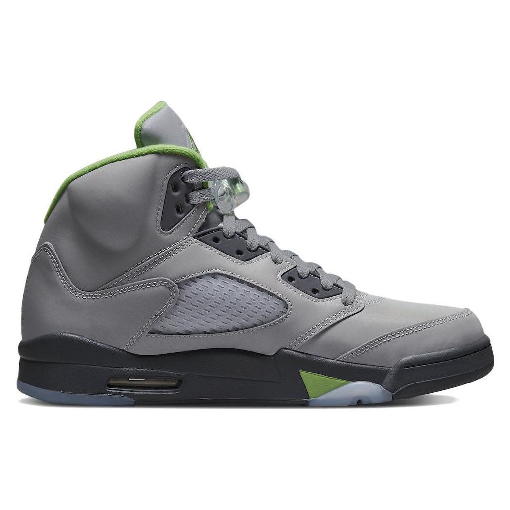 Pantofi sport pentru bărbați Air Jordan 5 Retro Green Bean 2022 Gri Argintiu Flint-Grey DM9014-003
