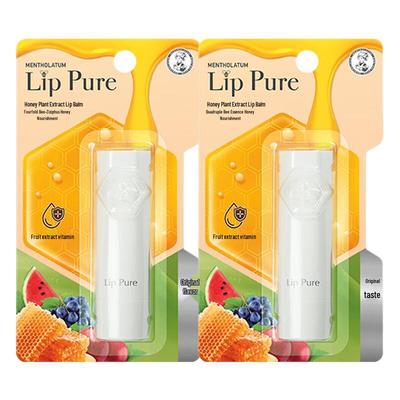 Mentholatum Honey Botanical Lip Balm (Original, 2-Pack)