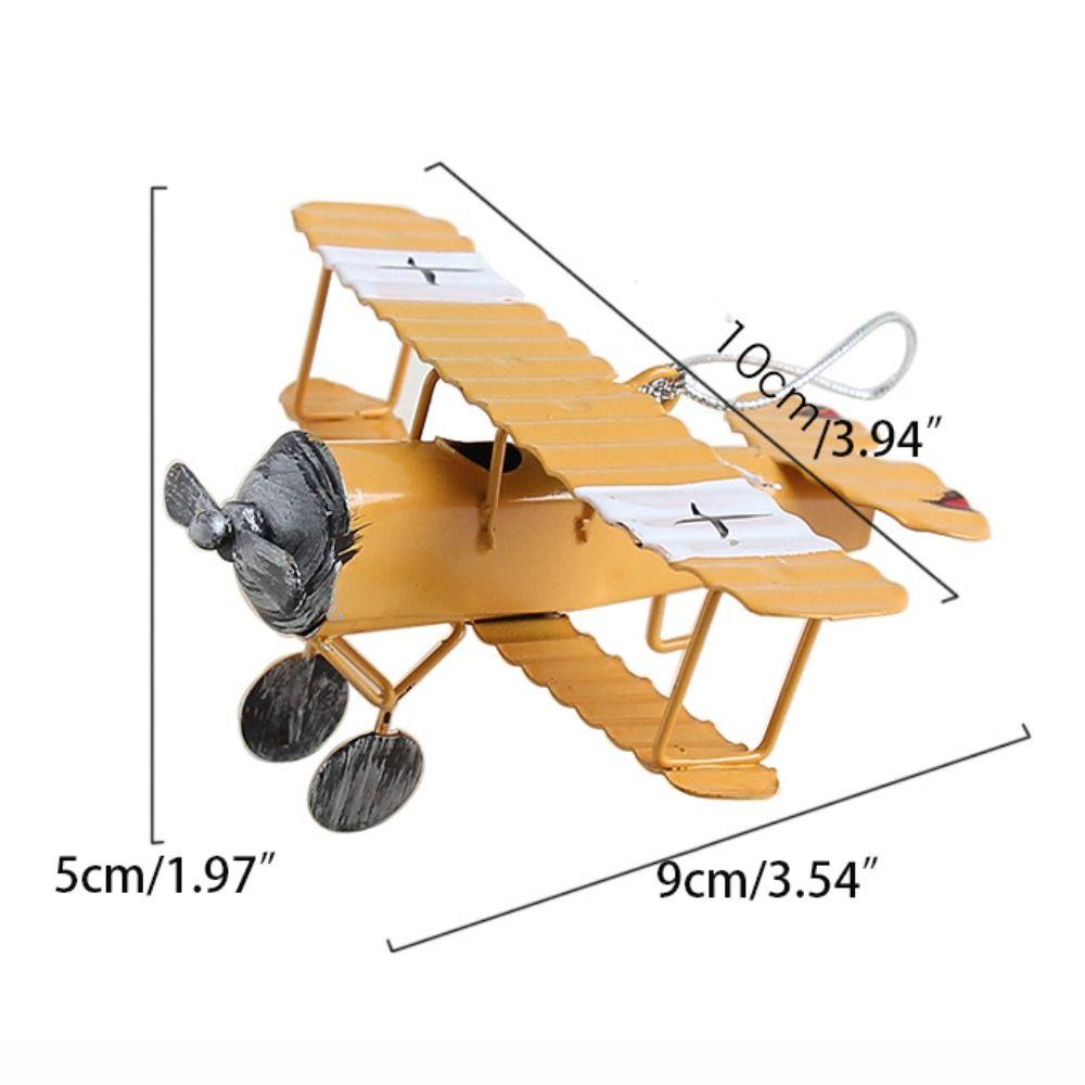 Iron Art Aircraft Figurines Can be Hung Metal Crafts Creative Desktop Props  Shop Window Display