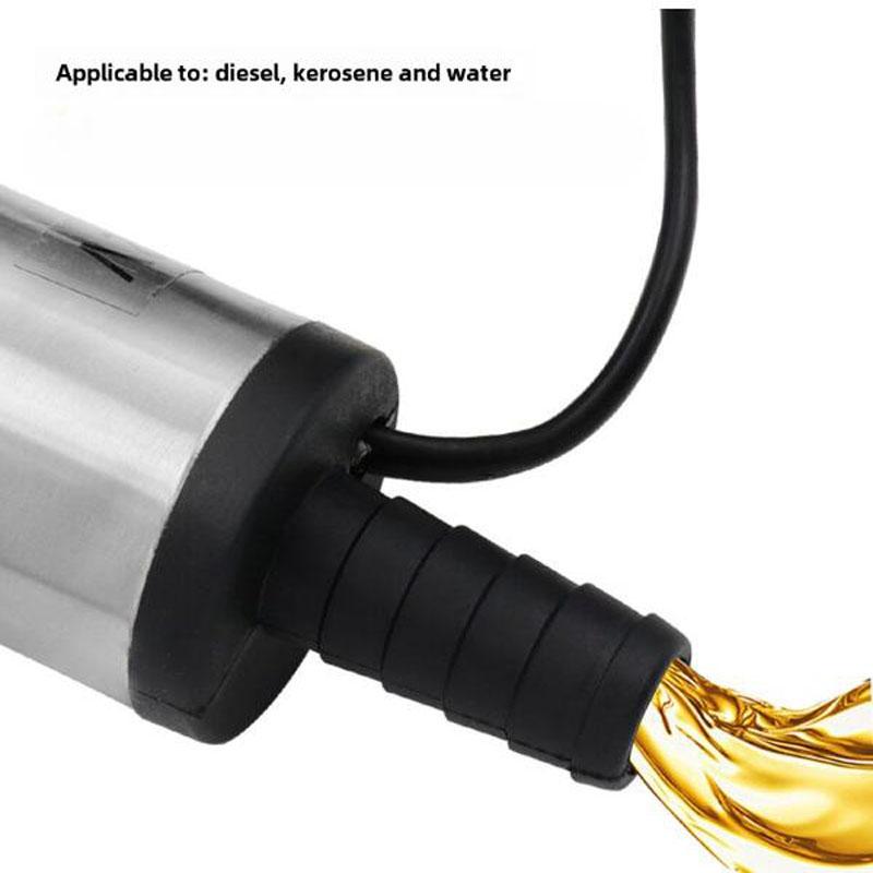 12V Electric Car Pump Portable Fuel Transfer Pump Water Oil Transfer Refueling Submersible Pump For Diesel Water Pump