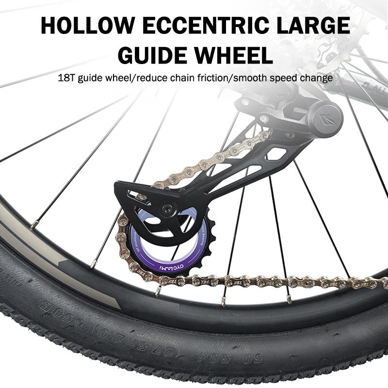 

Bicycle Rear Derailleur Hollow Eccentric Pulley Wheel 18T Bearing Upgrade Kit For R8000 R7000 Diy Road Bike Crankset OneSize