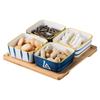 Japanese-style Ceramic Dish Square Snack Platter Sauce and Vinegar Dish Restaurant Tableware Kitchen Utensils Home Salad Bowl