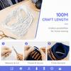 100m Length Elastic Beading Cord Black Waxed Polyester Cord Stretchy String Rope  Necklace Beading