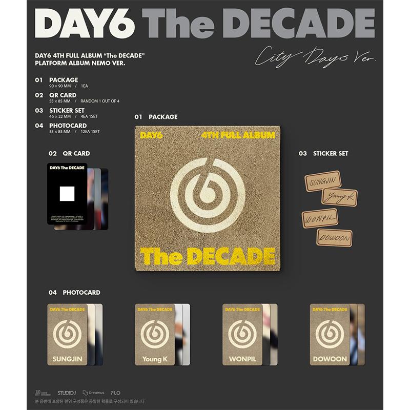 [Předobjednávka] DAY6 - 4. plnohodnotné album [The Decade] Platforma Nemo VER.