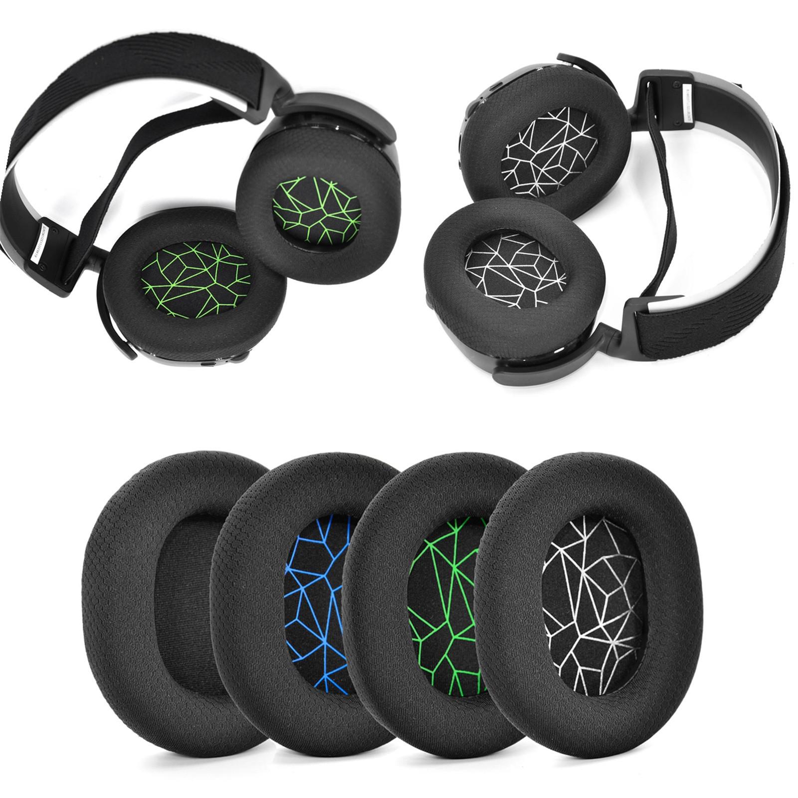 

2 шт. для SteelSeries Arctis 1, 3, 5, 7, 9, игровая гарнитура, пенопластовые амбушюры, сменные губчатые подушечки, эластичные вокруг ушей