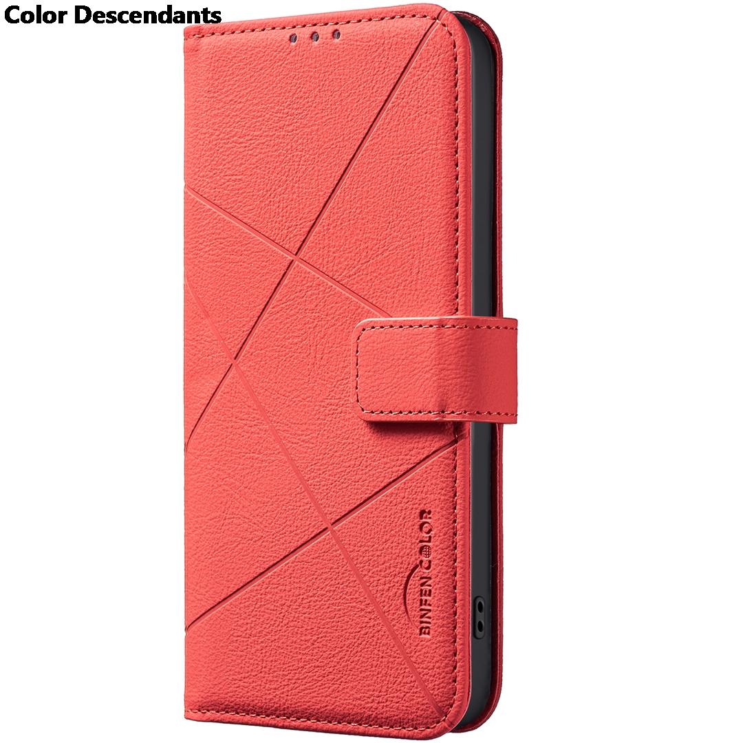 

G05 G15 G35 G55 G75 5G Чехол-книжка из кожи с RFID для Motorola Moto G84 G54 Power G34 G24 G14 G04 G13 G23 G53 G73 15 Capa Moto E15 красный