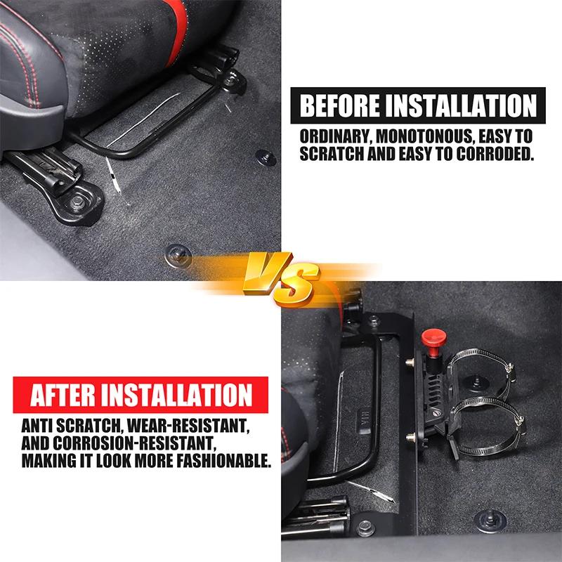 For Toyota 86 For Subaru BRZ 2012-25 Aluminum Alloy Front Passenger Seat Fire Extinguisher Bracket Car Modification Accessories
