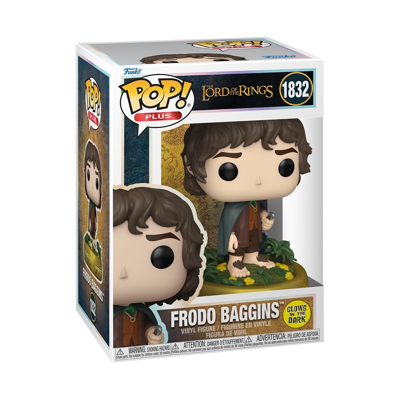 

Funko Властелин Колец Фродо Бэггинс Светящаяся в темноте Коллекционная виниловая фигурка Идея для подарка Официальный мерч Игрушка для детей Взрослых Фанатов сериала Pop! плюс
