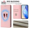 Para Honor 400 5G (Global) Funda Billetera con Bloqueo RFID Cuero con Textura Lichi Cubierta Móvil