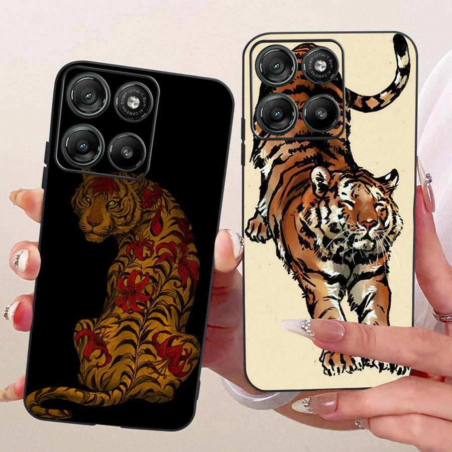 Pour Motorola Moto G15 Coque d'alimentation nœud papillon Peinte Housse de Protection Coque de Téléphone en Silicone Souple Pour Moto G15 G17 Sacs de Téléphone d'alimentation