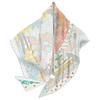 Spring And Autumn Triangle Twill Scarf Shawl Hijabs Luxury Plant Floral Printed Bandana Foulard Neckerchief For Ladies