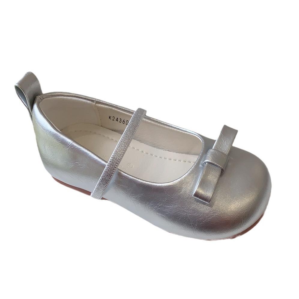 Bowknot French Style Children's Shoes for Girls Soft Sole Leather Shoes Shallow Mouth Children's Princess Shoes Baby Single Shoes