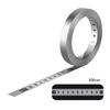 Self-Adhesive Stainless Steel Workbench Ruler Tape Desk Steel Flexible Scale Sticker Adhesive Tape Measure DIY Improvement Tool